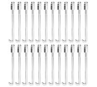 Bnineteenteam 24pcs Banjo Crochet Rond Prime Repas Argent Professionnel Banjo Crochet Rond Pièces pour Instrument De Musique Argent Accessoires de Jeu