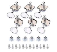 Bnineteenteam 3R 3L Guitar Tuning Pegs, Semiclosed Tuning Key Pegs, Têtes de Machine Tuners pour Guitare Folk, Acoustic, Classic Guitarists