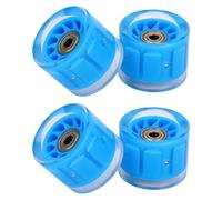 Bnineteenteam 4 Pcs Roues Longboard de Frottement de Noyau Magnétique, Roues de de 55 Mmx45 Mm avec Roulements pour Les Promenades Longues (Blue)