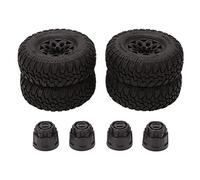 Bnineteenteam 4PCS Pneus en Caoutchouc, 105mm 1.9" Pneu en Caoutchouc de Vélo d'escalade Universel Compatible pour Traxxas pour Hsp, Type SRaccords du Corps