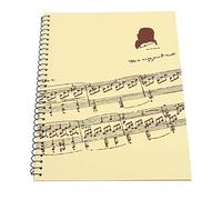 Bnineteenteam 50 Pages de partitions Vierges Cahier de Musique Manuscrit de Musique Papier à Lettres Papier de Musique Manuscrit, Papier du Personnel(Partition de Musique Jaune)