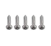 Bnineteenteam 50pcs vis de Montage en Chrome, vis de Rechange pour têtes de Machine à Guitare, accordeurs, Tuners (Argent, Noir, Or)(Argent) Accessoires de Jeu Petite Vis pour Mecanique Guitare