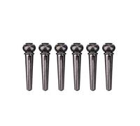Bnineteenteam 6pcs goupilles de Fin de Guitare en Laiton durables de Pont de Guitare réglées pour des pièces de Rechange de Guitares(Noir) Accessoire de Performance