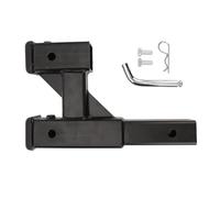 Bnineteenteam Adaptateur D'extension D'Attelage de Remorque, Attelage Noir en Acier de 9, 65 Pouces pour Camion Pick-up SUV RV, Port de Remorquage de 2 Pouces