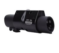 Bnineteenteam Adaptateur NACS vers J1772, Adaptateur de Charge EV avec Verrouillage Antivol Imperméabilisant Ignifuge, pour Véhicules électriques J1772 et Hybrides Rechargeables