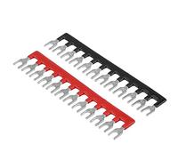 Bnineteenteam Bloc de Barrière de Terminal 5 Pièces, Double Rangée 12 Positions 600V 15A Bloc de Vis Bande de Barrière de Terminal Pré-isolée