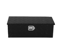 Bnineteenteam Boîte à Outils de Lit de Camion, Boîte à Outils de Rangement Portable et Robuste en Aluminium pour Camions, Camping-cars, VTT 30x13x10 Pouces (BLACK)