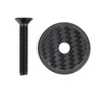 Bnineteenteam Bouchon de Casque de Vélo, Capuchon de Tige de Vélo en Fibre de Carbone CAPOP Top avec Vis pour Les Vélos de Montagne