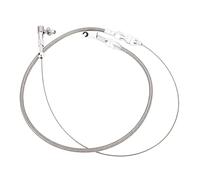 Bnineteenteam Câble D'accélérateur Universel en Acier Inoxydable, Kit de Fils Flexibles et Faciles à Installer pour Modification de Voiture, Câble D'accélérateur de 24 Pouces pour Ajustement Universel