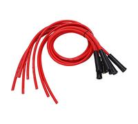 Bnineteenteam Câble D'allumage de Voiture, Jeu de Fils D'allumage de Bougie Rouge 8 Mm de DiamèTre 1 M de Longueur de Remplacement de Fil pour Voiture Classique à 6 Cylindres