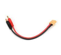Bnineteenteam Câble de Chargeur RC, Câble de Chargeur RC Léger Résistant à la Corrosion de 15 Cm XT60 à 4,0 Mm Fiche Banane 14AWG Câble pour Chargeur de Batterie Lipo