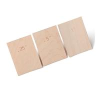 Bnineteenteam Cale de Manche de Guitare, Outil en Bois d'érable pour le Réglage et la Configuration de l'angle, Ensemble de 3 Pièces avec Cales de 0,25 à 0,5 Degrés pour la Réparation de Guitare