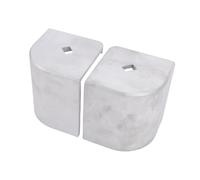 Bnineteenteam Capuchon d'angle en Aluminium pour Bateau, 4 Pièces Protecteur d'angle de Pont Rond à 90 Degrés avec Une Hauteur de 3 3/4 à 13/16 Pouces et Une Largeur Supérieure de 1/ à