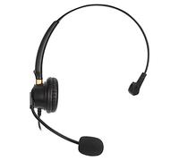Bnineteenteam Casque Téléphonique, Microphone Antibruit, Casque de Bureau à Oreille Unique de 2,5 Mm pour Téléphone Fixe et PC