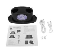 Bnineteenteam Chargeur de Microphone, Station de Chargement Magnétique en Plastique avec Câbles USB pour Support de Micro Universel et Utilisateurs de karaoké