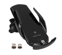 Bnineteenteam Chargeur sans Fil de Voiture, Support de Charge Rapide, Technologie sans Fil, Puissance de Sortie 15 W pour Smartphones Compatibles comme et (Black)