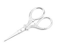 Bnineteenteam Ciseaux à Broder, Ciseaux Antiques en Acier Inoxydable avec Poignée Confortable pour les Projets de Point de Croix et de Bricolage 3,5 Pouces or Argent (SILVER)