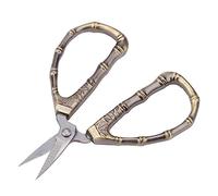 Bnineteenteam Ciseaux à Tissu, Ciseaux en Acier Inoxydable avec Poignée Vintage, Taille Mini, Idéal pour l'artisanat de Broderie et la Coupe de Précision (de poitrine en bambou)