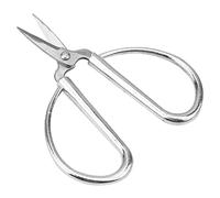 Bnineteenteam Ciseaux à Tissu, Ciseaux en Acier Inoxydable avec Poignée Vintage, Taille Mini, Idéal pour l'artisanat de Broderie et la Coupe de Précision (SILVER)