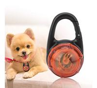 Bnineteenteam Collier Lumineux pour Chien, Lumière de sécurité LED, Pendentif Lumineux Léger, Design élégant et Durable, Fixation Facile pour la Marche Nocturne et Les Aventures en Plein Air (Orange)