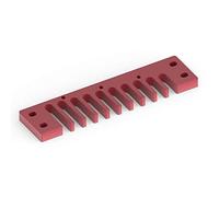 Bnineteenteam Combinaison Harmonica Comb Combinaison en Alliage d'aluminium Harmonica Combinaison Partie pour Marine Band Crossover/Deluxe (3 Couleurs: Or, Argent, Rouge)(Rouge)