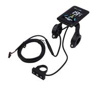 Bnineteenteam Compteur de Vitesse de Vélo, écran LCD de Vélo électrique ABS pour Scooters, écran Couleur avec Vitesse et Compteur Kilométrique, Idéal pour Le Cyclisme et Les Aventures en Plein Air