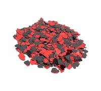 Bnineteenteam Confettis, Confettis de Table en PVC pour Célébrations, 60 G de Formes Mixtes Noires et Rouges pour Mariages et Fêtes d'anniversaire (Style mixte coeur pêche et prune)