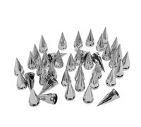 Bnineteenteam Couvercles D'écrou de Roue à, Couvercle D'écrou de Roue à Pointes Chromées de 33 Mm, Vis Antirouille à en Plastique sur Le Capuchon de pour Remorques de