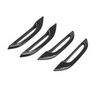 Bnineteenteam Couverture de Poignée de Porte de Voiture, 4 Pcs Couverture de Protection de Poignée de Porte de Voiture Anti-gel en Fibre de Carbone de Remplacement pour Modèle