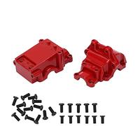 Bnineteenteam Couvre de Vitesses RC Couvre-métal Transmission de Transmission Boîtier Différentiel en Acier pour 144001 124016 124017 124018 124019 avec Couleur Rouge