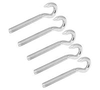Bnineteenteam Crochets à Vis, Conception Circulaire en Acier Inoxydable de Haute dureté pour Meubles de Maison et équipements Mécaniques, 5 Crochets à œil pour Suspension Robuste (M10)