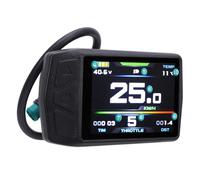 Bnineteenteam Écran de Vélo électrique, Panneau de Cyclisme LCD Couleur avec Port USB, Conception Rétroéclairée, Compatible avec Le Contrôleur KT, Parfait pour Les Vélos électriques