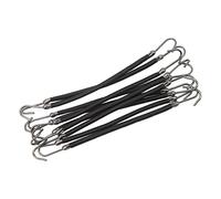 Bnineteenteam Élastique pour Queue de Cheval pour Cheveux épais, Design avec élastique, 10 Crochets pour Cheveux Bouclés, Idéal pour les Coiffures Longues (BLACK)