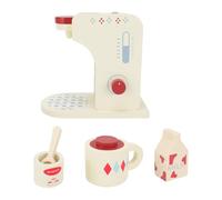 Bnineteenteam Ensemble de Jeu de café pour Tout-Petits, Ensemble de Cuisine en Bois pour Enfants avec Accessoires pour Un Jeu de Rôle Créatif, Améliore Les Compétences et l'imagination des Enfants