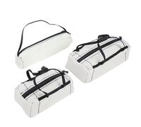 Bnineteenteam Ensemble de Sacs à Bagages de Simulation 3 Pièces, Mini Sac de Voyage en Tissu, Accessoires pour Voitures sur Chenilles RC à échelle 1/10 avec Espace de Stockage Interne (Grey)