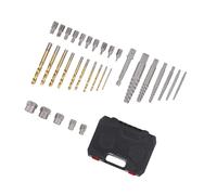 Bnineteenteam Ensemble D'extracteurs Multi-cannelures 10 Pièces, Forets HSS Main Gauche pour Enlever les écrous Cassés, Boulons Dénudés, avec Boîtier en Acier au Chrome-molybdène