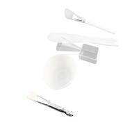 Bnineteenteam Ensemble d'outils pour le Visage en Silicone, Bol à Mélanger avec Tasse à Mesurer Précise, Brosse Douce pour la Routine de Soins de la Peau