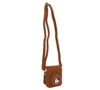 Bnineteenteam Étui à Caméra en Peluche, Petit Sac de Rangement Portable Jobinette de Protection Moelleuse avec Corde Suspendue, ajusté pour Mini 12 Caméra Instantanée (Brown)
