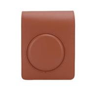 Bnineteenteam Étui à Caméra Instantanée, Sac de Protection en Cuir PU Premium avec Bandoulière, Section Avant Détachable, Léger pour la Caméra Instantanée C300R (Brown)