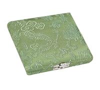 Bnineteenteam Etui pour anches de hautbois Etui pour anches de Saxophone pour en Tissu de Soie et Bois(Vert) Accessoires de Jeu