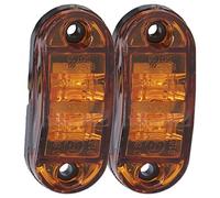 Bnineteenteam Feu de Position de Remorque, Clignotant 10-30V 2LED, Lampe de Parc, Clignotant Haute luminosité pour Voitures, Camions, Remorques, Camping-cars (C (jaune))