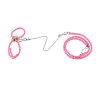 Bnineteenteam Harnais pour Furet, Laisse Réglable en Nylon avec Cloche pour Hamsters et Petits Animaux, Protection et Confort Complets (Pink)