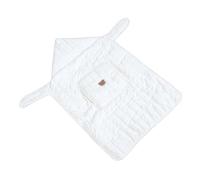 Bnineteenteam Housse de porte-bébé, Couverture de Poussette à Doublure Polaire Coupe-vent avec Capuche, Enveloppe de Voyage Multifonctionnelle pour nouveau-né et Nourrisson 30,31x23,62 Pouces (Beige