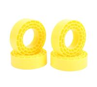 Bnineteenteam Insert de Pneu RC 1.55 Pouces en Silicone, Double Couche Creuse, Roue sur Chenilles pour Roues Beadlock 1.9, Mise à Niveau des Performances Hors Route (Yellow)
