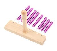 Bnineteenteam Instrument à Percussion, Carillons éoliens à 8 Tons en Alliage d'aluminium, Outil d'entraînement au Rythme pour les Enfants et l'éducation Musicale Préscolaire (violet)