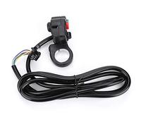 Bnineteenteam Interrupteur de Vélo 3 en 1, Contrôleur de Lumière de Klaxon Compact pour Scooter électrique avec PVC Durable et Longueur de Câble de 1,5 M, Idéal pour le VTT