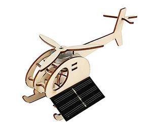 Bnineteenteam Jouet d'avion, Modèle éducatif d'avion à énergie Solaire en Bois, Améliore l'apprentissage et Les Compétences Pratiques des Enfants