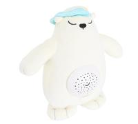 Bnineteenteam Jouet en Peluche Ours de Sommeil pour bébé, Sucette Sensorielle Interactive, Matériau en Peluche Douce, Projecteur de Veilleuse pour Nourrissons