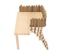 Bnineteenteam Jouets pour Hamster, Plate-Forme d'escalade en Bois avec échelle Réglable pour Petits Animaux comme Les Planeurs en Sucre et Les Ours Dorés