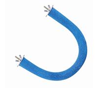 Bnineteenteam Jouets pour Perroquets, Support de Sable de Quartz et de Perche en Bois pour Le Meulage du Bec, Installation Facile pour Le Jeu et l'exercice des Oiseaux de Compagnie (Blue)